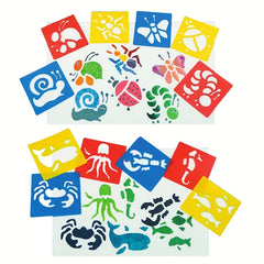 Montessori Animal Car DIY Painting Template Stencils Art Craft Learning Toy