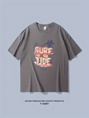 Surf Tide & Sunglasses Print Men's Graphic T-shirt