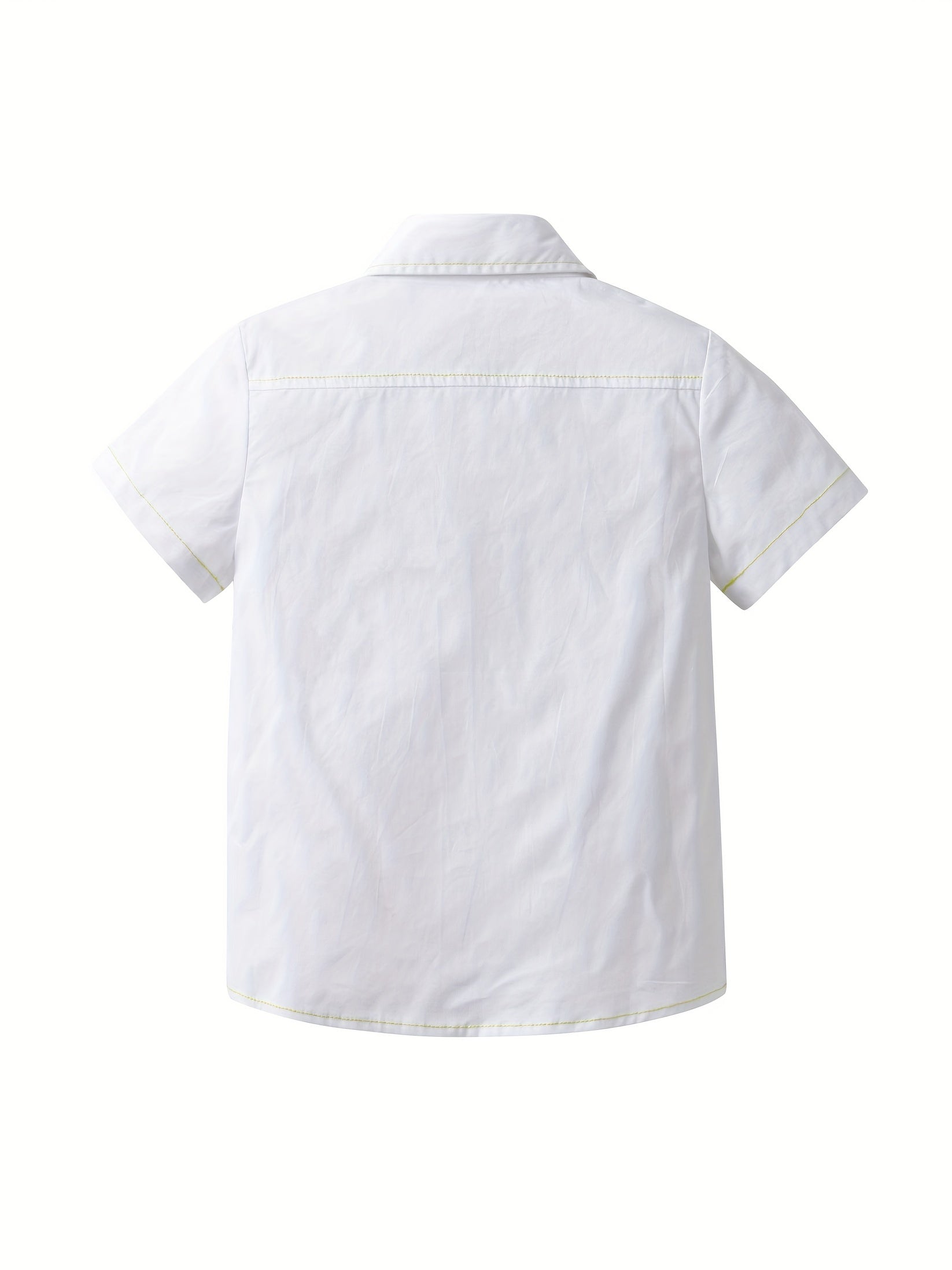 Boys Casual Short Sleeve Lapel Shirt for Summer