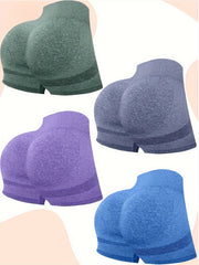 Seamless Yoga Shorts High Stretch Sports Shorts