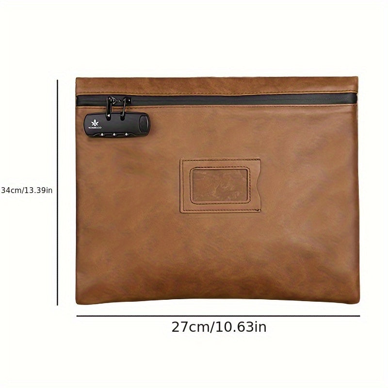 Large Capacity A4 Document Bag Waterproof Business Briefcase