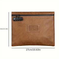 Large Capacity A4 Document Bag Waterproof Business Briefcase