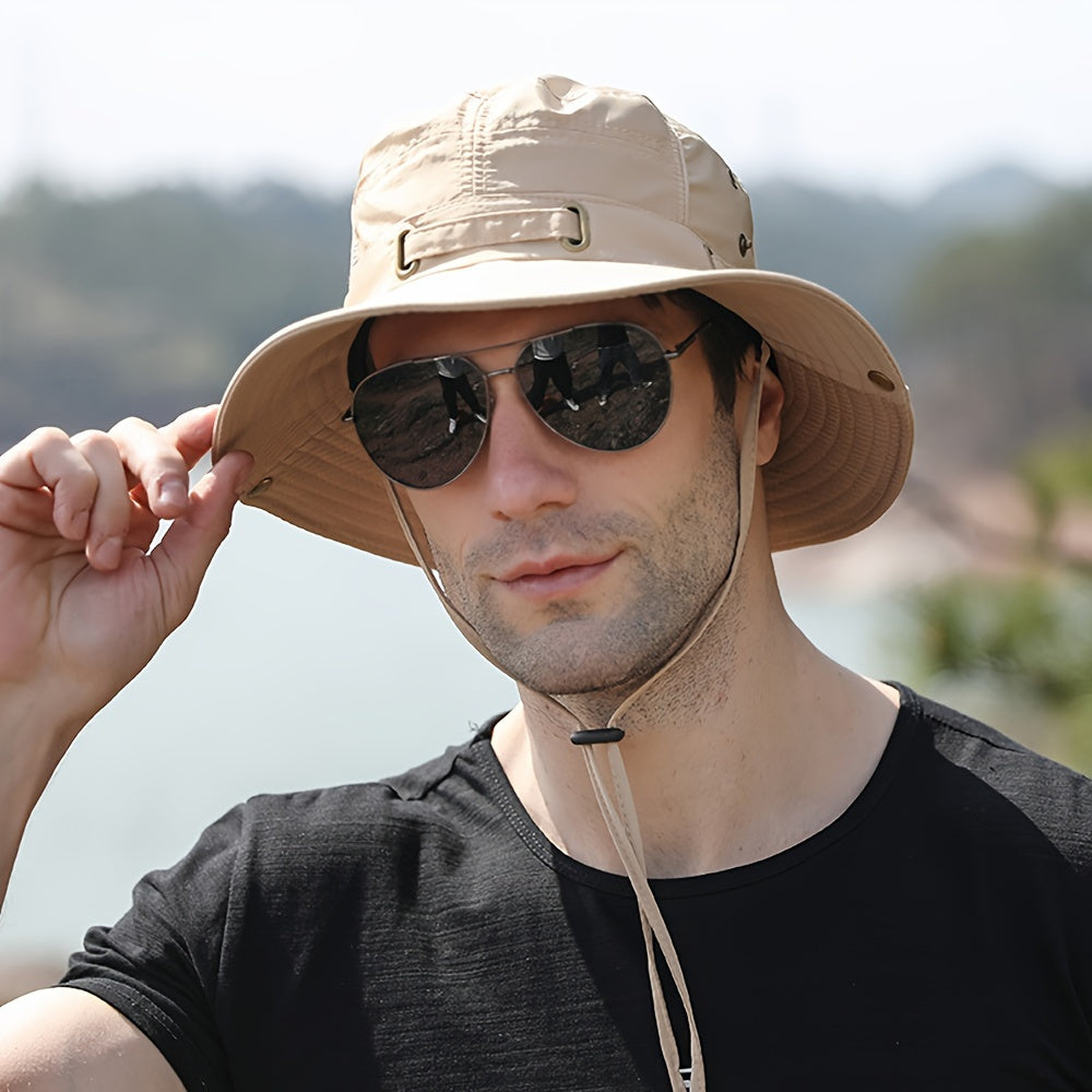 Men's Bucket Hat Summer Wide Brim Sun Hat For Outdoor Activities