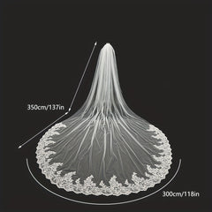 Baroque Wedding Veil Cathedral Long Veil