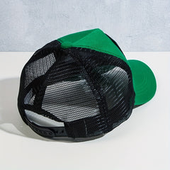 Green Animal Embroidered Baseball Cap Sunshade Peaked Cap
