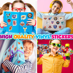 50pcs Basketball Stickers Pack Waterproof Vinyl Decals for Skateboard