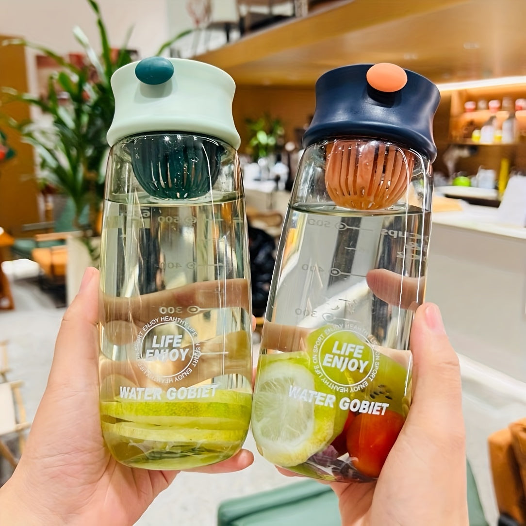 635ml Leakproof Clear Tea Cup Heat-resistant Water Bottle With Filter