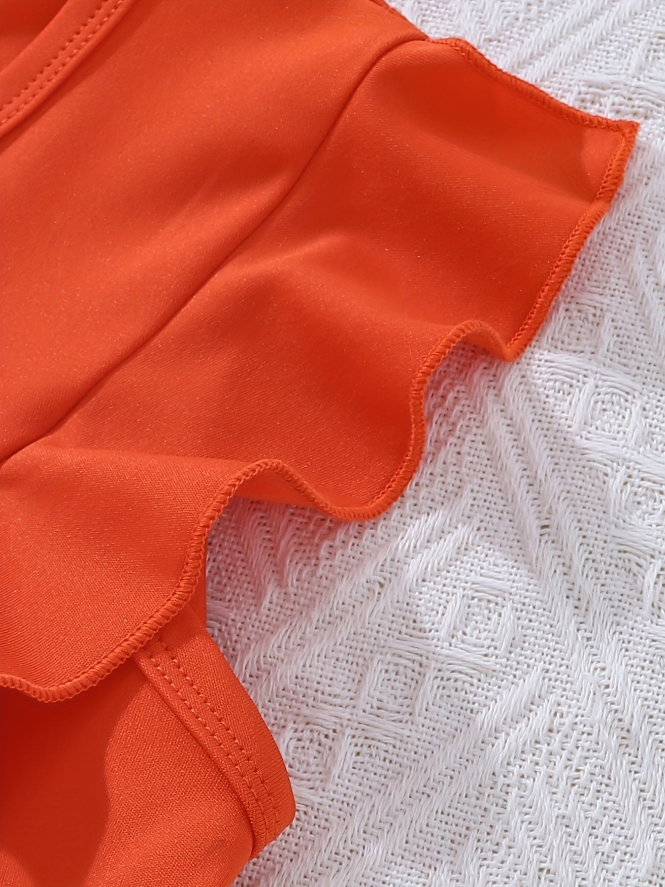 Girls Ruffled Sleeveless Top & Skirt Set for Summer Party