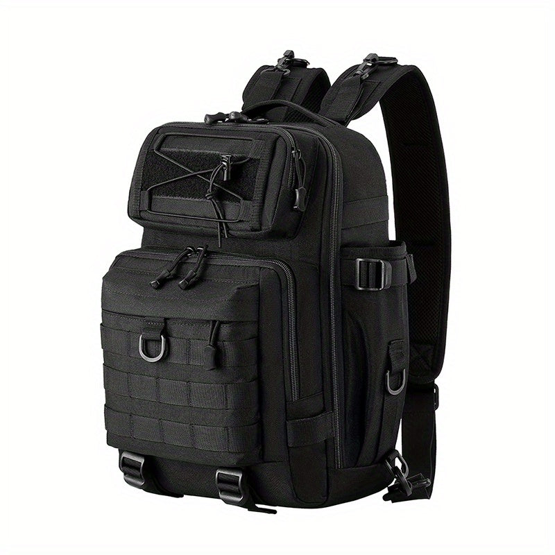 Fishing Tackle Storage Bag with Water Bottle & Rod Holder