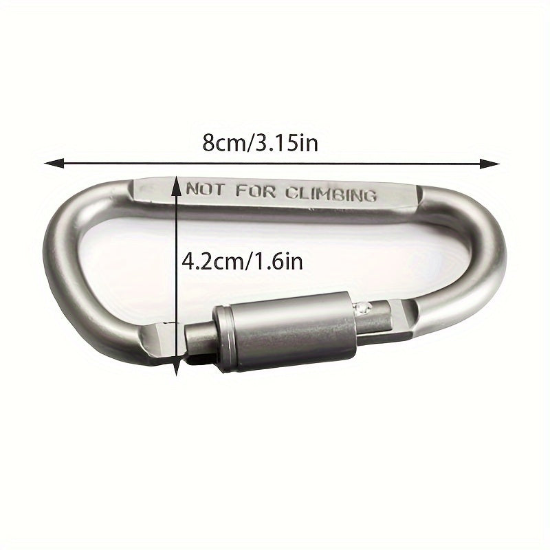 Outdoor Carabiner Aluminum D-ring Keychain for Camping