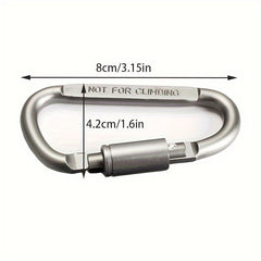 Outdoor Carabiner Aluminum D-ring Keychain for Camping