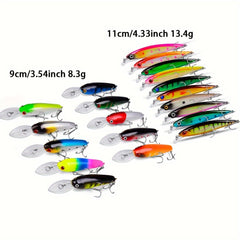 20 25 28pcs Popper Fishing Lure Minnow Sinking Bionic Plastic Fishing Bait
