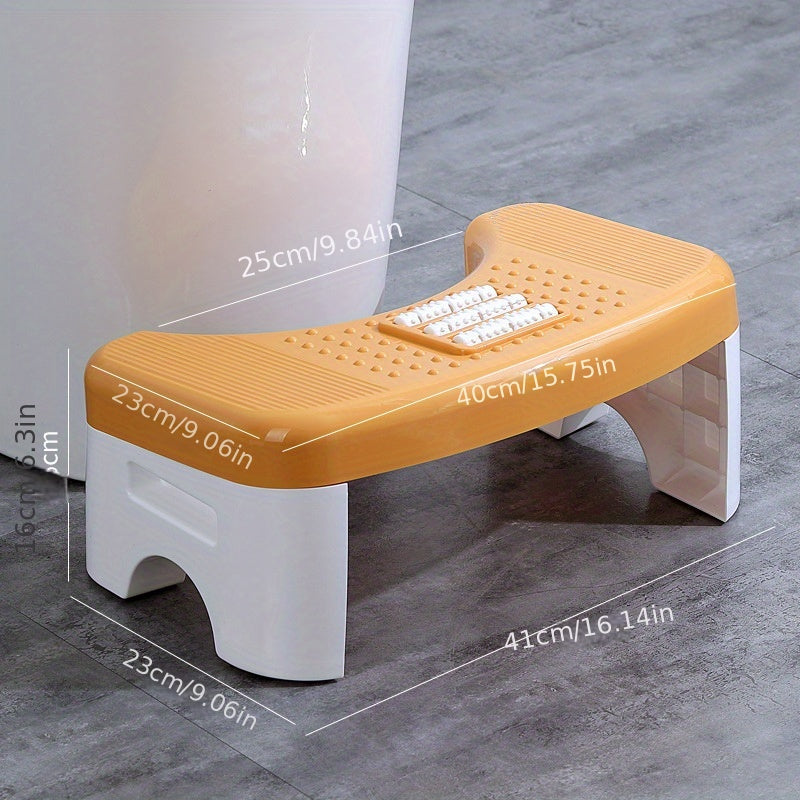 Portable Foldable Bathroom Toilet Stool with Foot Massage