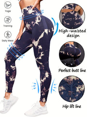 Tie Dye Yoga Pants High Stretch Leggings