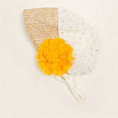 Chiffon Roll Flower Baby Hat For 0-3 Years