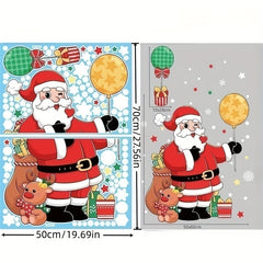 XL Double Sided Christmas Window Clings - Adorable Decorative Stickers