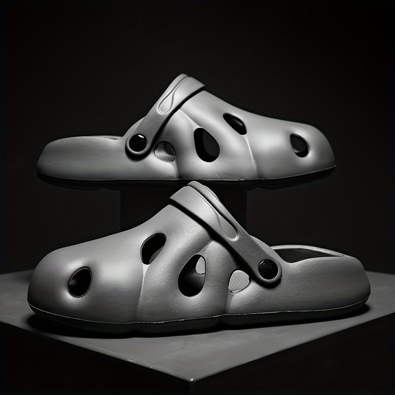 Men's Hollow Out Clogs Slip-on Soft Sole Sandals