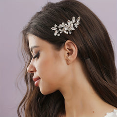 Crystal Bride Wedding Hair Comb with Rhinestone Accents