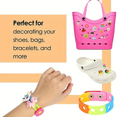 Cartoon Shoe Charms PVC Shoe Decoration for DIY Clog Sandals Bracelets
