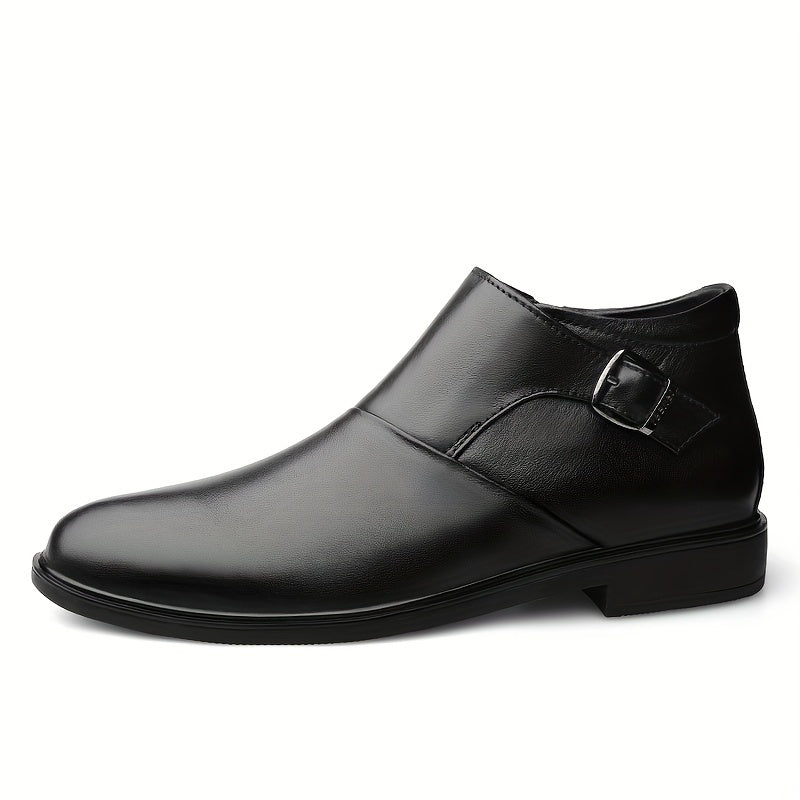 Men's Monk Strap Ankle Top Boots Wear resistant Non Slip Outdoor Casual Boots