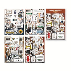 4pcs DIY Magazine Hand Account Art Sticker