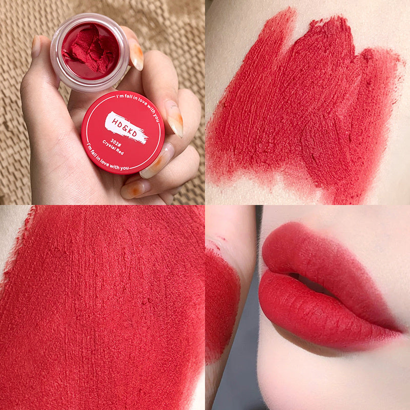 Canned Jelly Lip Mousse Matte Velvet Lip Glaze Non stick Cup Lip Tint