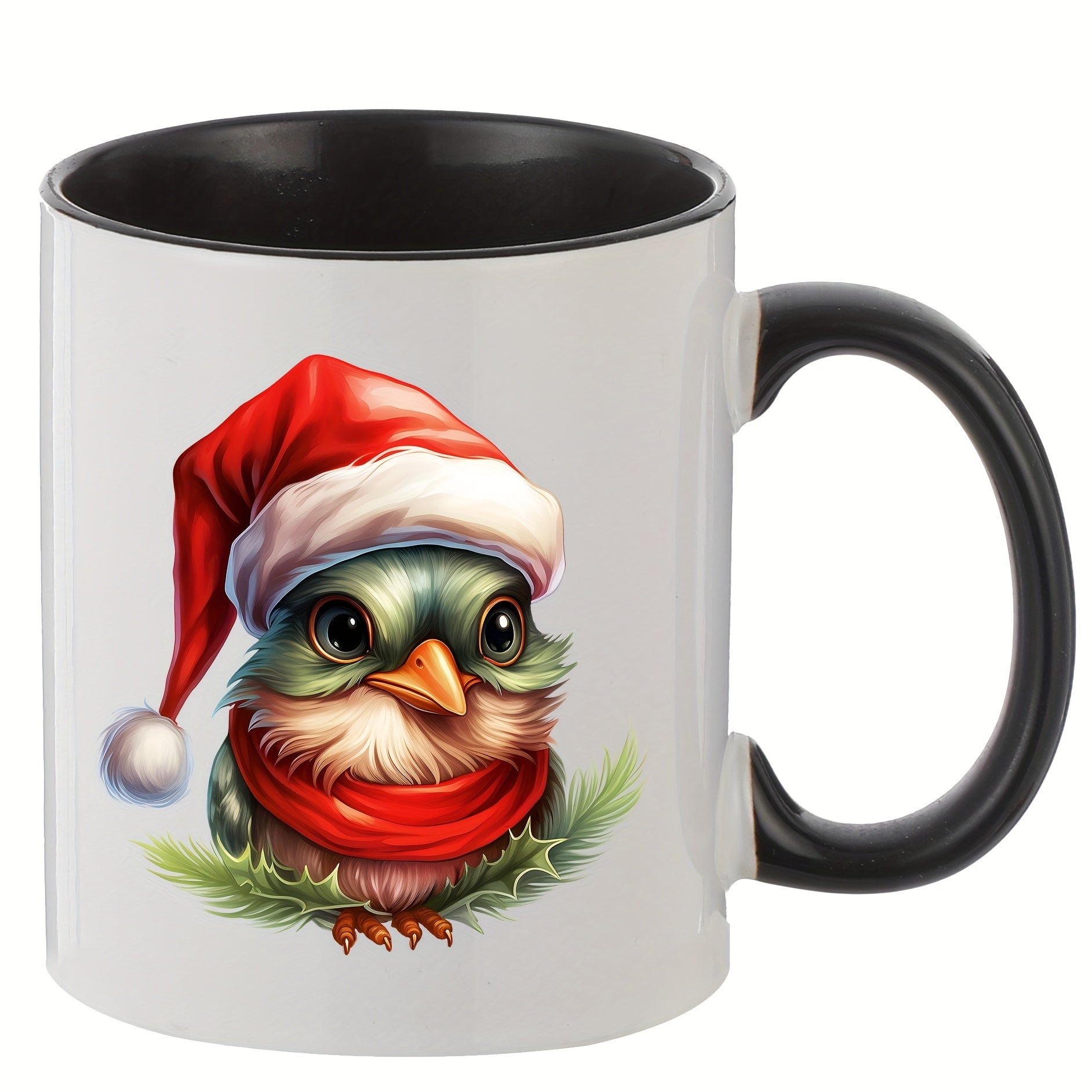 11oz Funny Bird Printed Coffee Mug Cup Christmas Theme Ceramic Mug
