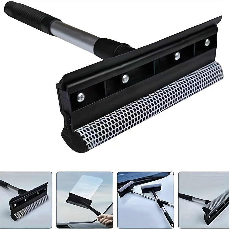 Detachable Double-sided Glass Wiper Long Handle Window Brush