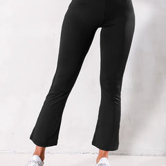 High Stretch Flared Yoga Pants Solid Bootcut Sports Activewear