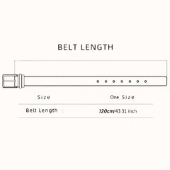 Men's Business Belt with B Automatic Buckle