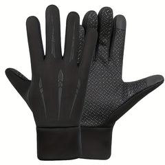 Winter Warm Gloves With Velvet Unisex Outdoor Gloves For Fishing Cycling