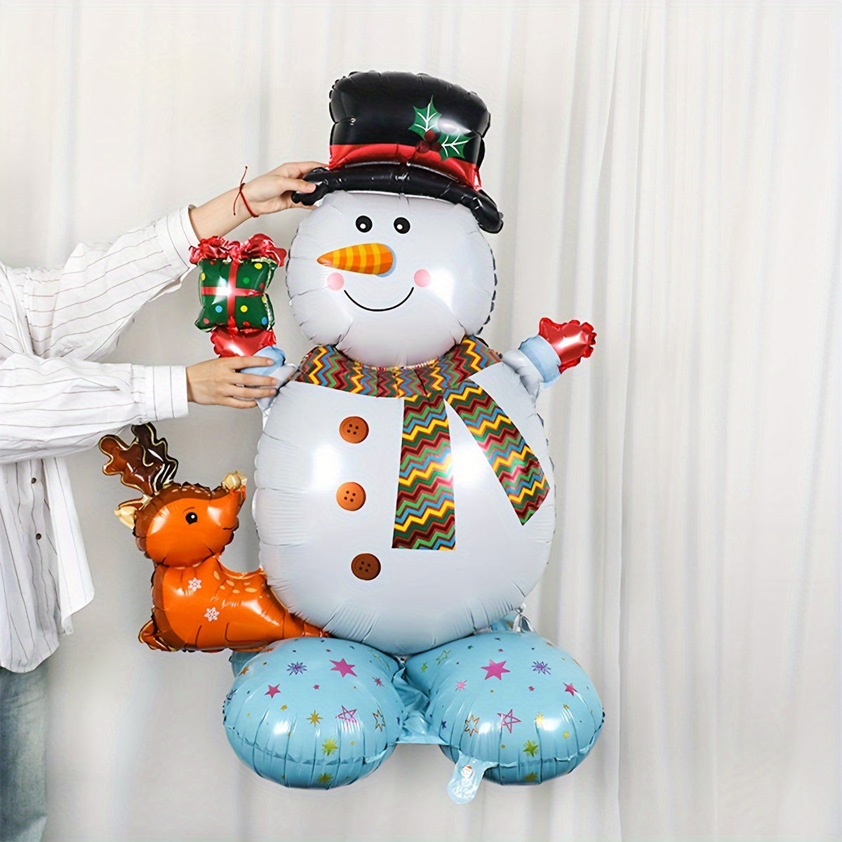 Christmas Gift Snowman Balloon Decoration