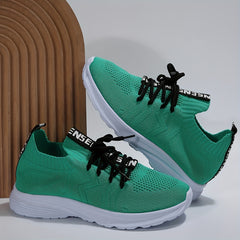 Women's Mesh Breathable Running Shoes Lightweight Lace Up Travel Walking