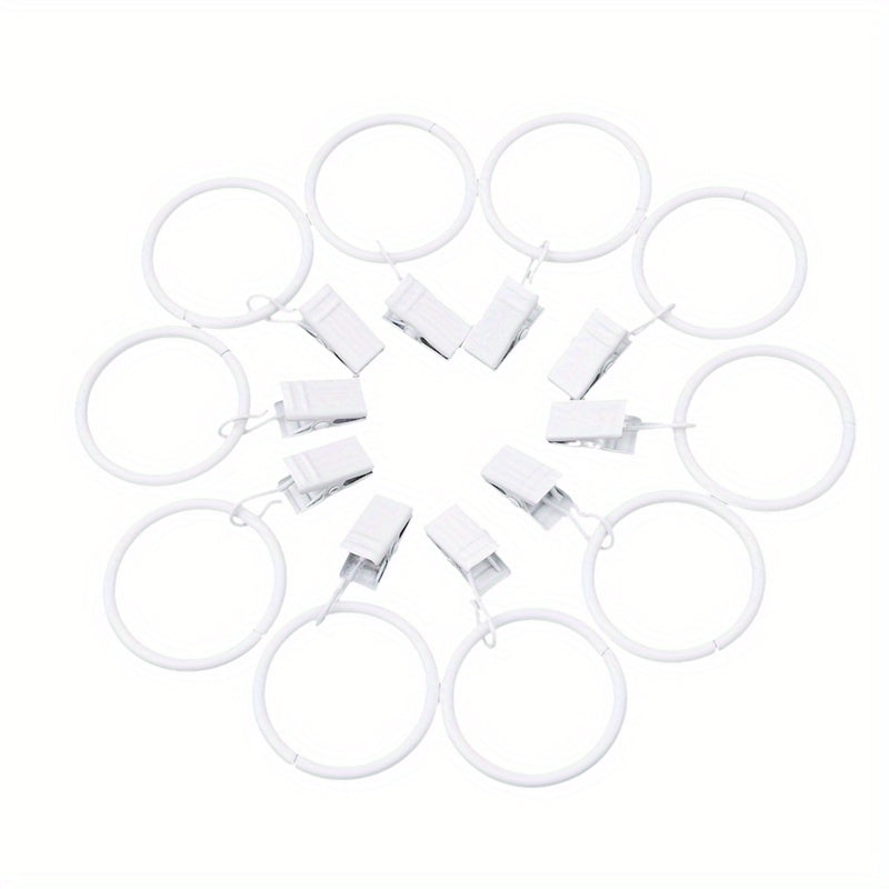 10pcs DIY Curtain Clip Set Shower Curtain Hook Roller Ball Hook