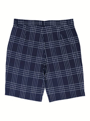 Men's Slim Fit Plaid Shorts For Summer