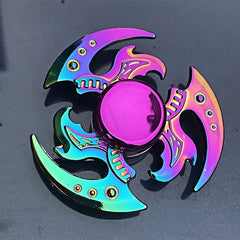 Colorful Alloy Metal Fidget Spinner Iridescent Purple Pink Green Golden Spinner