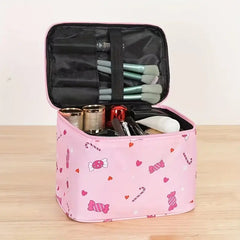 Cartoon Travel Cosmetic Bag Zipper Makeup Organizer Toiletry Wash Bag