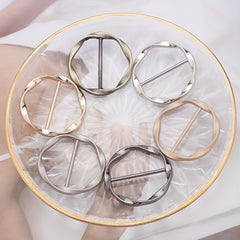 Metal Scarf Ring Clip Shawl Clips for Women Classic Hijab Metal Round Buckle