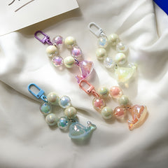 Clear Dolphin Keychain Backpack Pendant Decor
