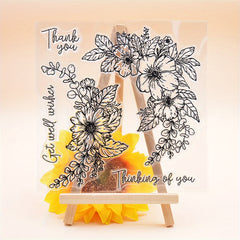 Cartoon Flower Silicone Stamp for Kids