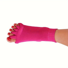 Toe Separator Socks Foot Alignment Toeless Socks
