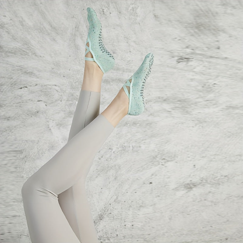 1 Pair Non-slip Cotton Five Toes Socks for Pilates Yoga