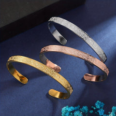 Ayatur Kursi Sleeve Bracelet Stainless Steel Hip Hop Style