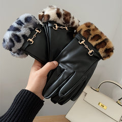 Windproof Cycling Gloves Touch Screen Warm Thickened Gloves