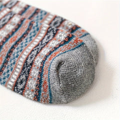 5 Pairs Men's Winter Wool Crew Socks for Snow Boots