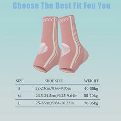 Solid Compression Ankle Socks For Women Relief Plantar Fascia Sprain