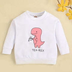 Baby Girls Dinosaur Long Sleeve Warm Pullover