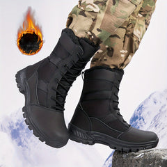 Men's High Top Tactical Work Boots for Outdoor Hiking