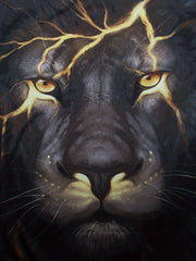 Men's Lion 3D Print T Shirt Exaggerated Casual Tee