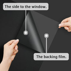 1pc Total Blackout Window Film Static Cling Opaque Privacy Frosted Glass Film